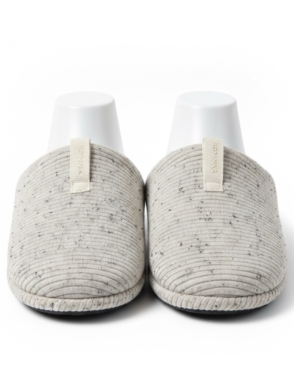 Bombas The Sunday Slipper Womens Mule House Shoes Knit Grey Speckled Size 7